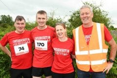 Alam Connolly, Manusflynn, Adrian Fitzpartick, Cahermorris, Susan Downey, Feeragh and Pat Shaughnessy, Cluid at the Castlehackett 8k.