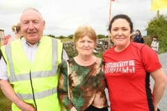 Leo, Ita and Marie Courtney, Caherlistrane at the Castlehackett 8k.